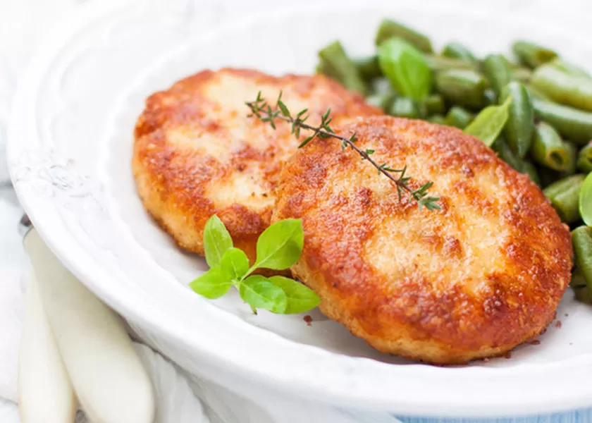 Cutlets from minced turkey with cheese recipe
