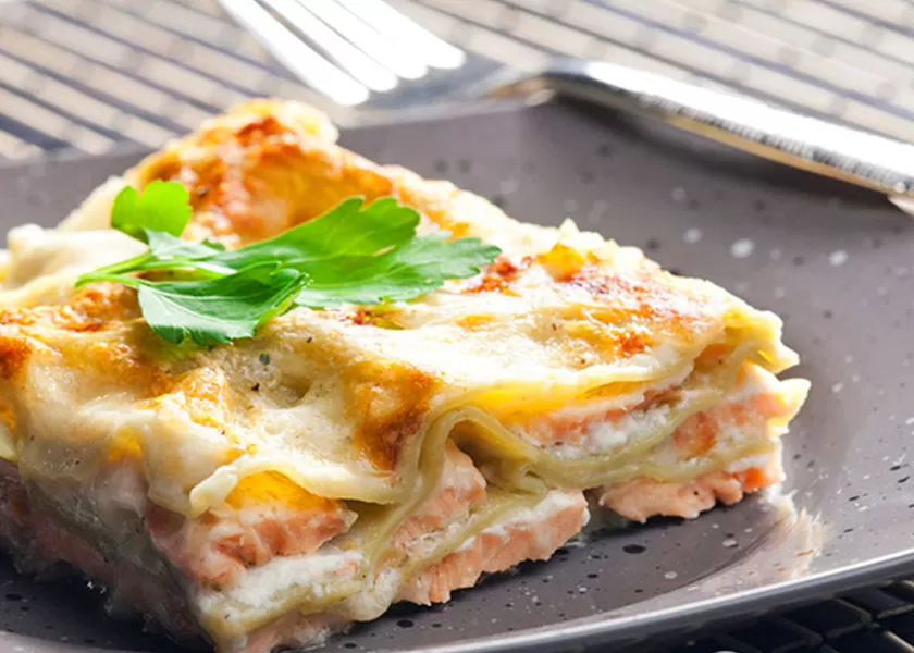 Lasagne with salmon recipe